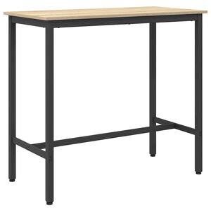 vidaXL Маса Сонома дъб 100 x 50 x 90,5 см