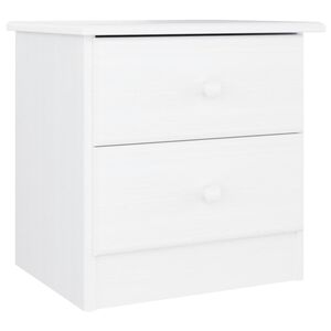vidaXL Нощно шкафче бяло ALTA 41x35x41 см бор масив