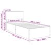 vidaXL Рамка за легло с таблото Кафяв дъб 120 x 200 cm Инженерно дърво
