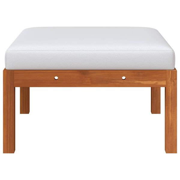 vidaXL Градински комплект с възглавници, 3 части, дърво, акация и въже