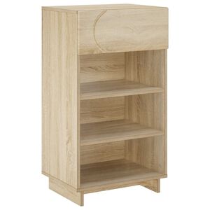vidaXL Шкаф за обувки 48 x 38 x 87,5 см Инженерно дърво Дъб сонома