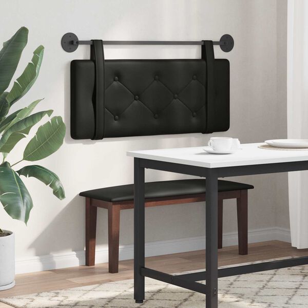 vidaXL Висяща табла Монтиране на стена Черен 100 cm Изкуствена