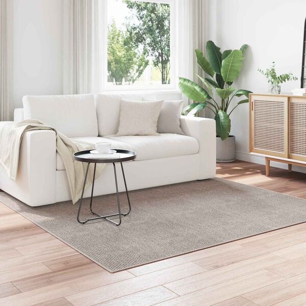 vidaXL Килими за помещение LUGO Крем и Тауpe 120 x 120 cm Полиестер