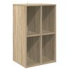 vidaXL Шкаф за грамофонни плочи Дъб сонома 44,5 x 36,5 x 74,5 см