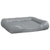 vidaXL Кучешко легло, светлосиво, 120x100x27 см, изкуствена кожа