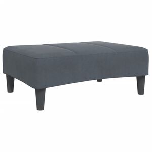 vidaXL Табуретка, тъмносива, 77x55x31 см, кадифе