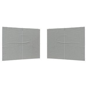 vidaXL Стена на палатка за парти 2 бр. 300 x 195 см Светлосиво