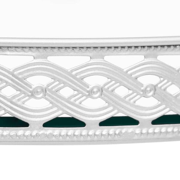 322800 vidaXL Side Table Silver 40x40x41 cm Glass