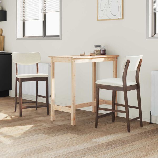 vidaXL Обедени столове 2 pcs Светло кафяво 48 x 49 x 95 см