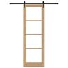 vidaXL Преплъзваща се врата Естествен 78 x 232 см