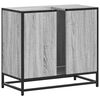 vidaXL Шкаф за мивка в банята Grey Sonoma Инженерна дървесина