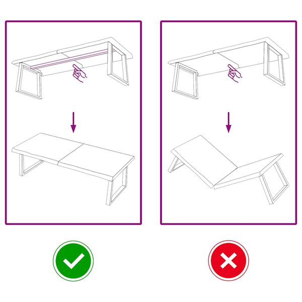 vidaXL Плот за маса светлокафяв 140x50x(2-4) см обработен масивен дъб