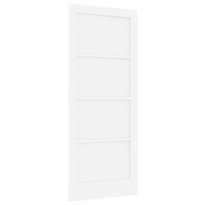 vidaXL Вътрешна врата 83 x 202 см Шперплат Бяло