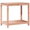 vidaXL Маса за разсаждане с рафт, 82,5x50x75 см, дугласко дърво масив