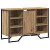 vidaXL Шкаф за мивка в баня Дъб 91 x 35 x 60 см Инженерно дърво