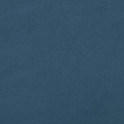 vidaXL Горна табла за легло, тъмносиня, 100x5x78/88 см, плат