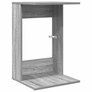 vidaXL Странична маса Сив Сонома 40 x 38 x 62,5 см Инженерно дърво
