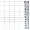 vidaXL Градинска ограда, поцинкована стомана, 50x1,5 м, сребриста