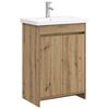 vidaXL Комплект мебели за баня Дъб артизан 61 x 40 x 84,5 см