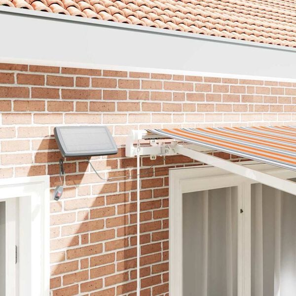 vidaXL Сгъваем навес Многоцветен 350 x 250 cm Текстил и стомана