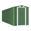 vidaXL Градинска барака зелена 192x689x223 см поцинкована стомана