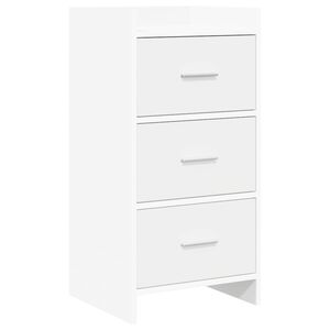 vidaXL Служебен шкаф Бяло 40 x 36 x 80 см Инженерна дървесина
