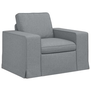 vidaXL Диван Светлосиво 103 x 80 x 82 см текстил