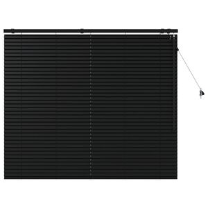 vidaXL Венецианска щора Черно 155 x 130 см 35 mm