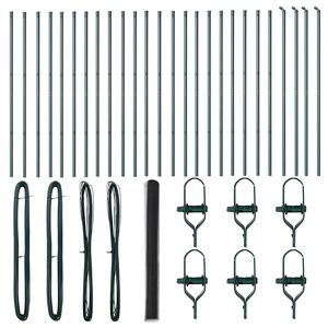 vidaXL Стълб за ограда. Сив