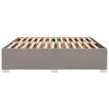 vidaXL Рамка за легло без матрак, таупе, 200x200 см, плат