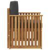 vidaXL Комплект дивани за открито Естествен 71 x 63 x 73 см