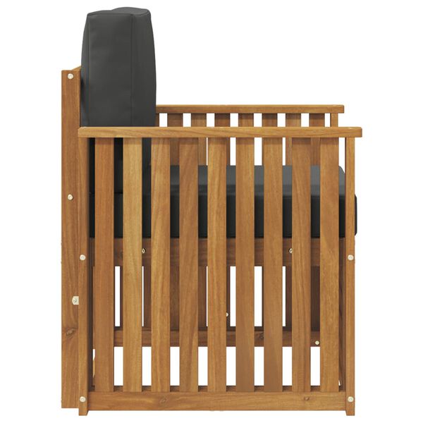 vidaXL Комплект дивани за открито Естествен 71 x 63 x 73 см