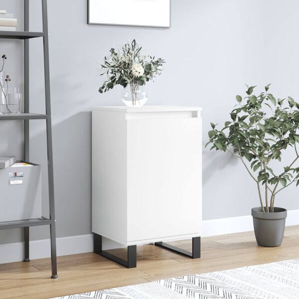 vidaXL Бюфет бял 40x35x70 см инженерно дърво