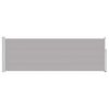 vidaXL Прибираща се странична тента, 100х300 см, сива