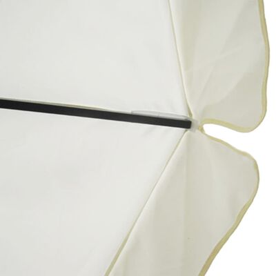 vidaXL Чадър за слънце, 500 см, бял