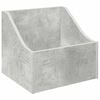 vidaXL Кутия за LP записи Бетонно сиво 37 x 33 x 32 см