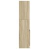 vidaXL Висок шкаф, дъб сонома, 63x33x140 см, инженерно дърво