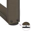 vidaXL Крака за масичка за кафе, Т-образни, 2 бр., черни, 30x25x(30-31) см, стомана
