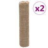vidaXL Ролки от юта 2 бр 0,5x50 м 100% юта 200 gsm
