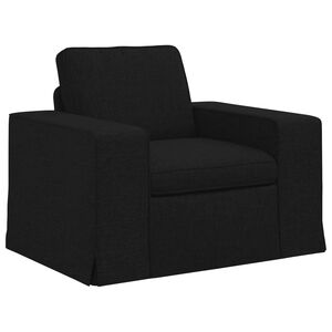 vidaXL Диван Черно 103 x 80 x 82 см текстил
