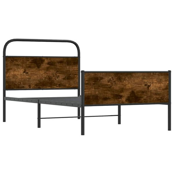 vidaXL Рамка за легло без матрак 107x203 см дъб сонома инженерно дърво