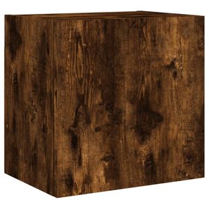 vidaXL ТB стенен шкаф, опушен дъб, 40,5x30x40 см, инженерно дърво