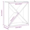 vidaXL Винен рафт 4 pcs Естествен 62 x 25 x 62 cm Солидно борово дърво