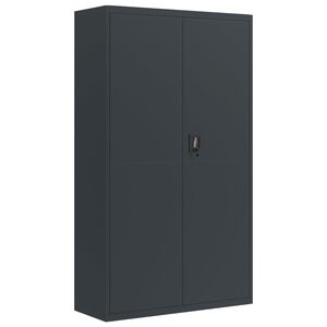 vidaXL Шкаф за папки антрацит 105x40x180 см стомана