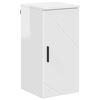 vidaXL Шкаф за баня Монтиране на стена Лъскаво бяло 30 x 31,5 x 61 см