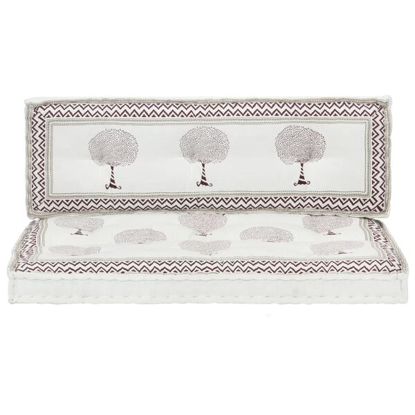 vidaXL Градински възглавници за палети, 2 бр, на принтове