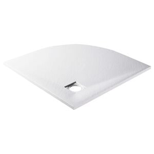 vidaXL Поддушово корито, SMC, бяло, 90x90 см