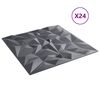vidaXL Стенни панели 24 pcs Аметист Сив 50 x 50 cm XPS Пяна