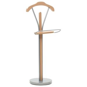 vidaXL Стояща закачалка за костюм, 45x35x107 см, натурален цвят