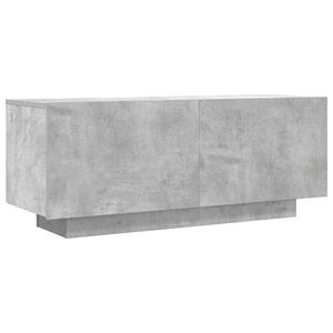 vidaXL ТB шкаф, сив, 100x35x40 см, инженерно дърво